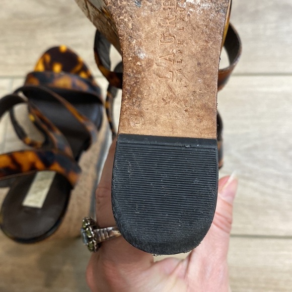 LRL | Teressa | Tortoise Cork Wedge‎ Sandals - Picture 11 of 13
